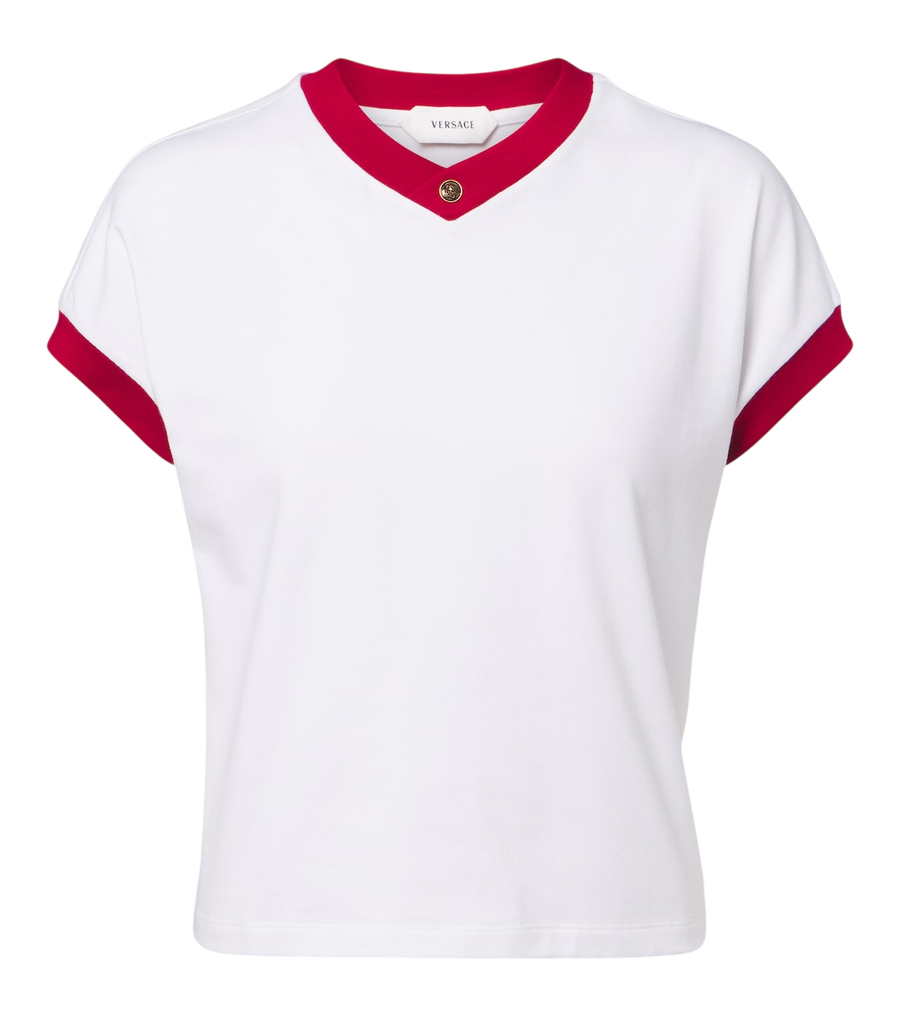 T-shirt en jersey de mélange de coton Versace Medusa