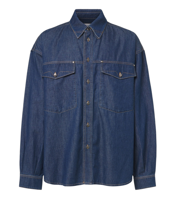 Versace Medusa denim overshirt