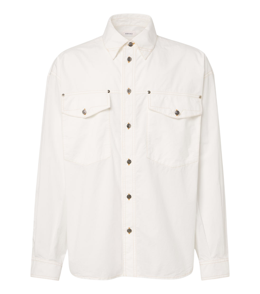Versace Medusa denim overshirt
