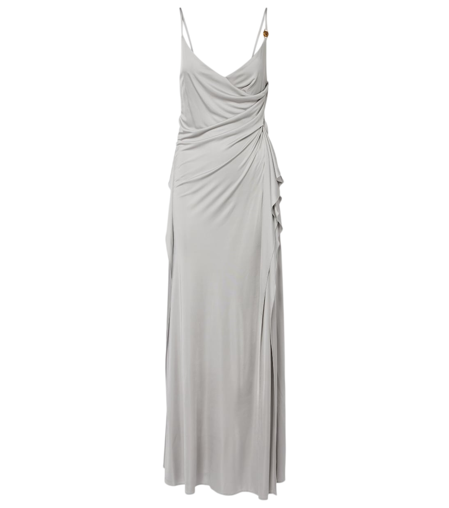 Versace Vestido de cocktail Medusa em jersey drapeado