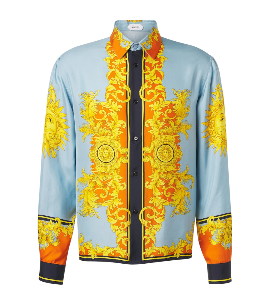 Versace Printed silk shirt