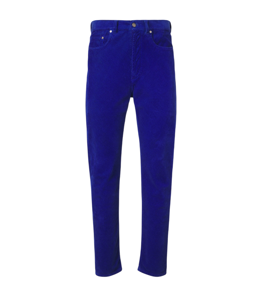 Versace Tapered cotton corduroy pants