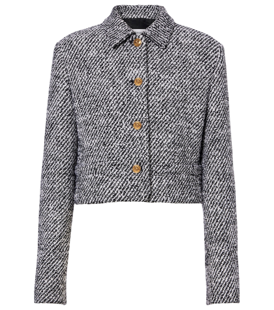 Versace Wool-blend bouclé jacket