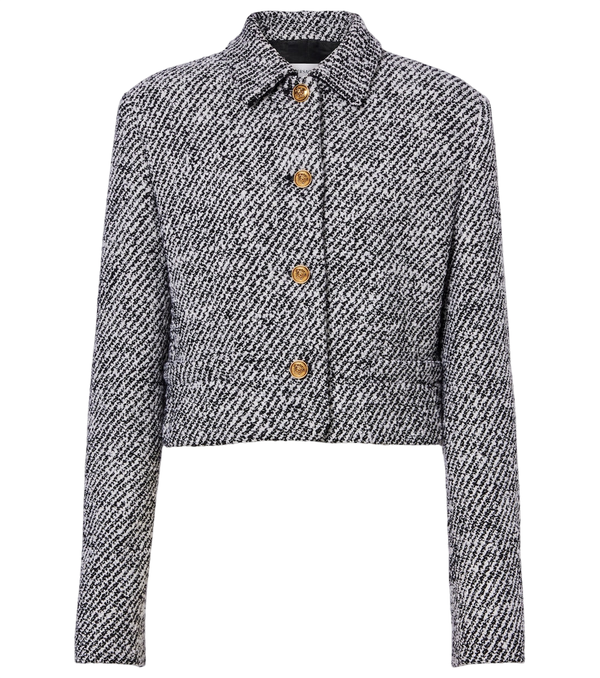 Versace Wool-blend bouclé jacket