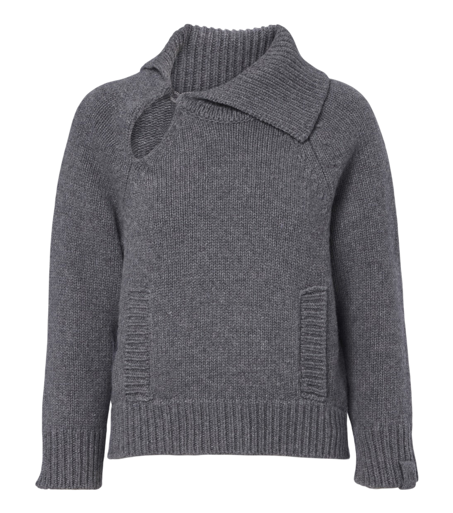Victoria Beckham Asymmetric virgin wool sweater