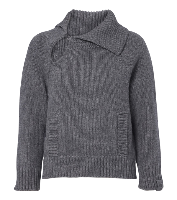 Victoria Beckham Asymmetric virgin wool sweater