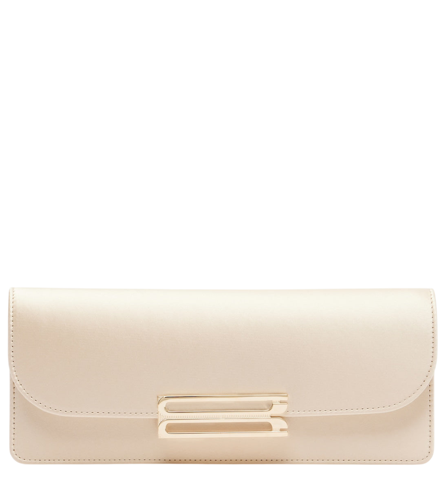 Bolso de mano Dorian East-West de satén de Victoria Beckham