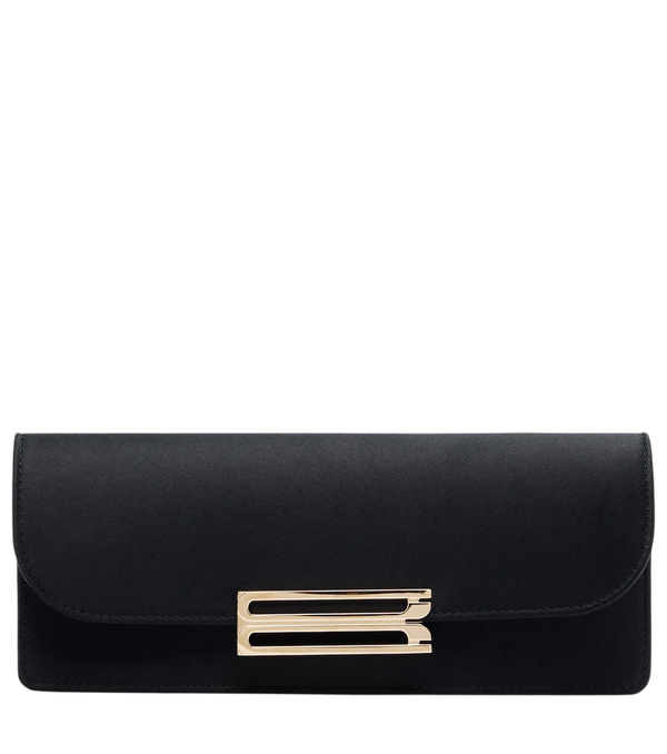 Clutch Dorian East-West de satén de Victoria Beckham