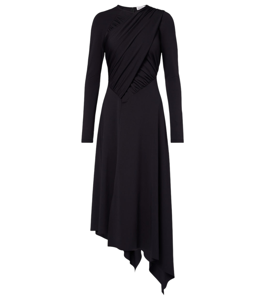 Victoria Beckham Draped jersey wrap dress
