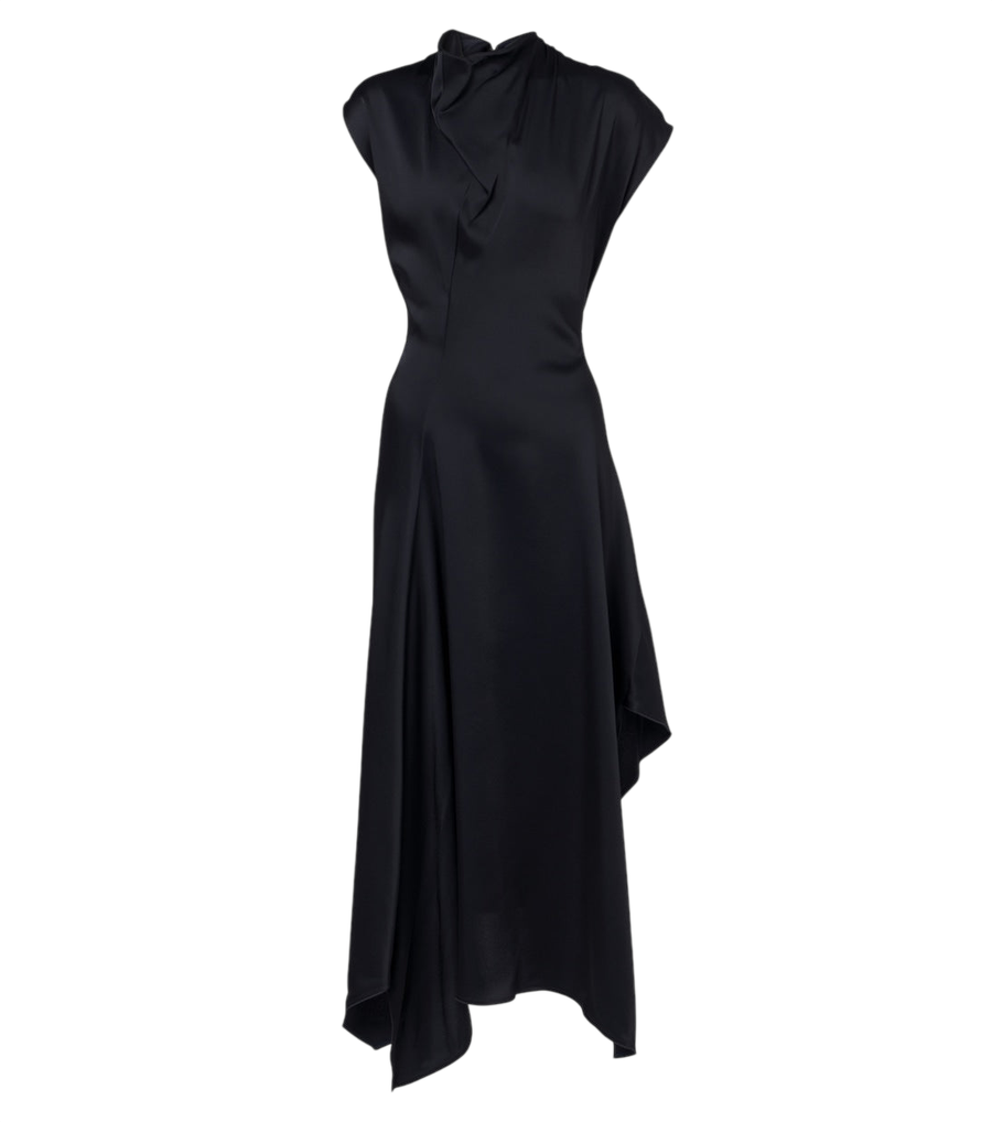 Victoria Beckham Draped satin midi dress