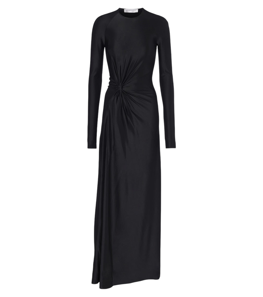 Victoria Beckham Florence gathered jersey gown
