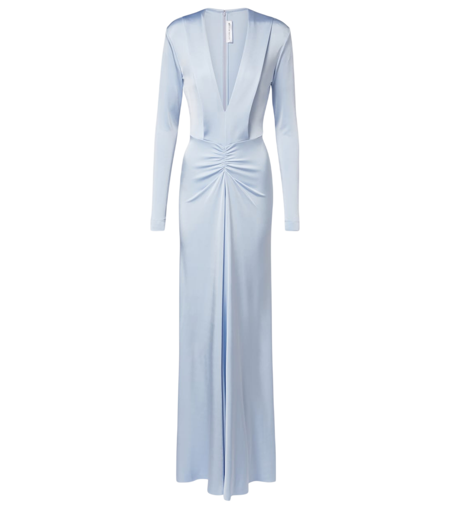 Vestido de punto drapeado Victoria Beckham