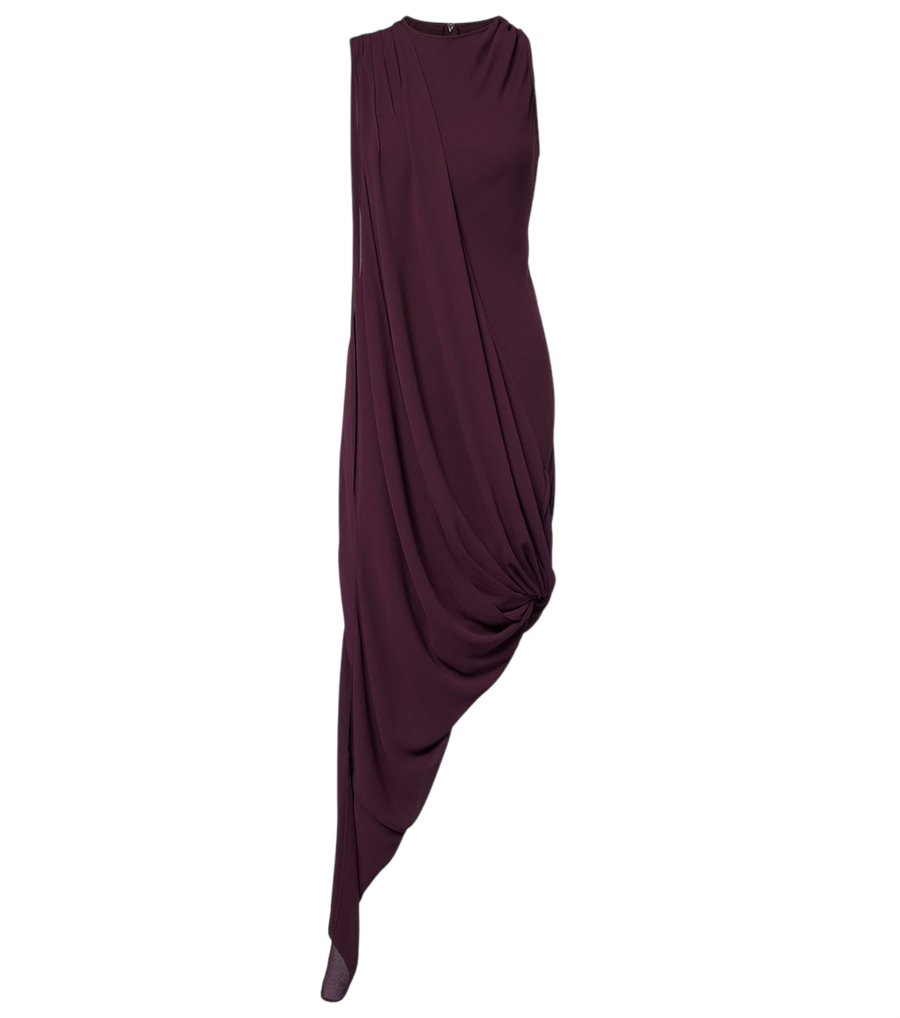 Vestido midi de georgette de Victoria Beckham