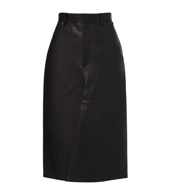 Gonna midi in pelle Victoria Beckham
