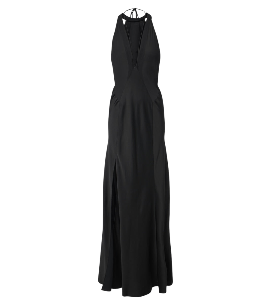 Robe Victoria Beckham en satin crêpe à empiècements
