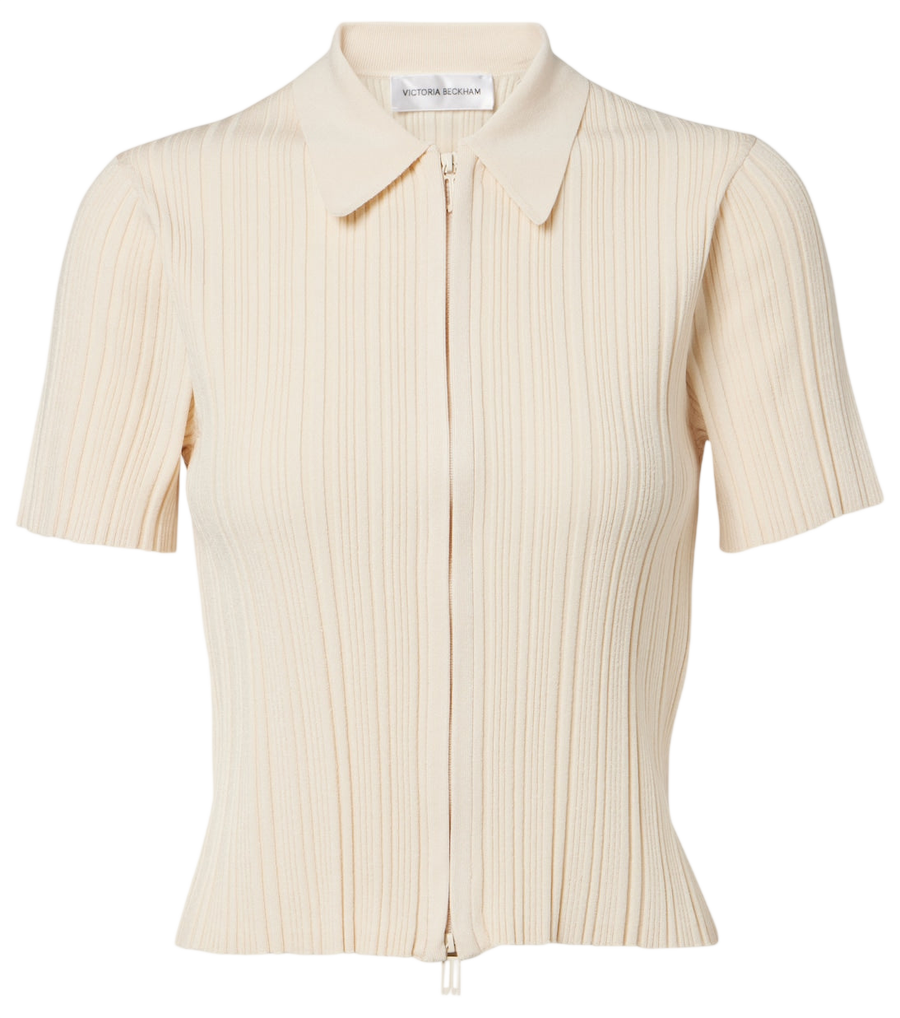 Top de punto acanalado de Victoria Beckham