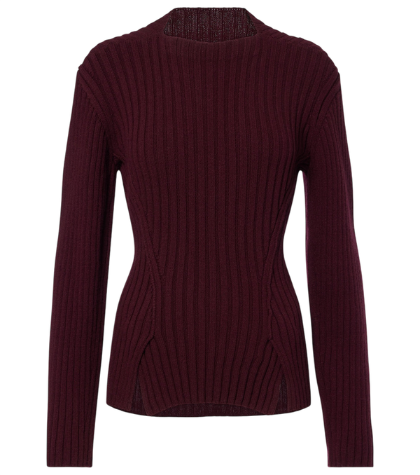 Victoria Beckham Ribbed-knit wool and cashmere sweater