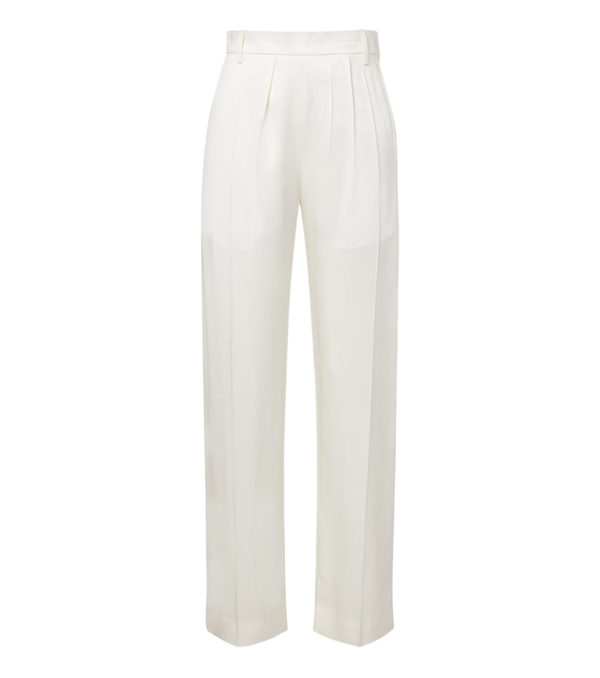 Pantalones anchos de satén de Victoria Beckham