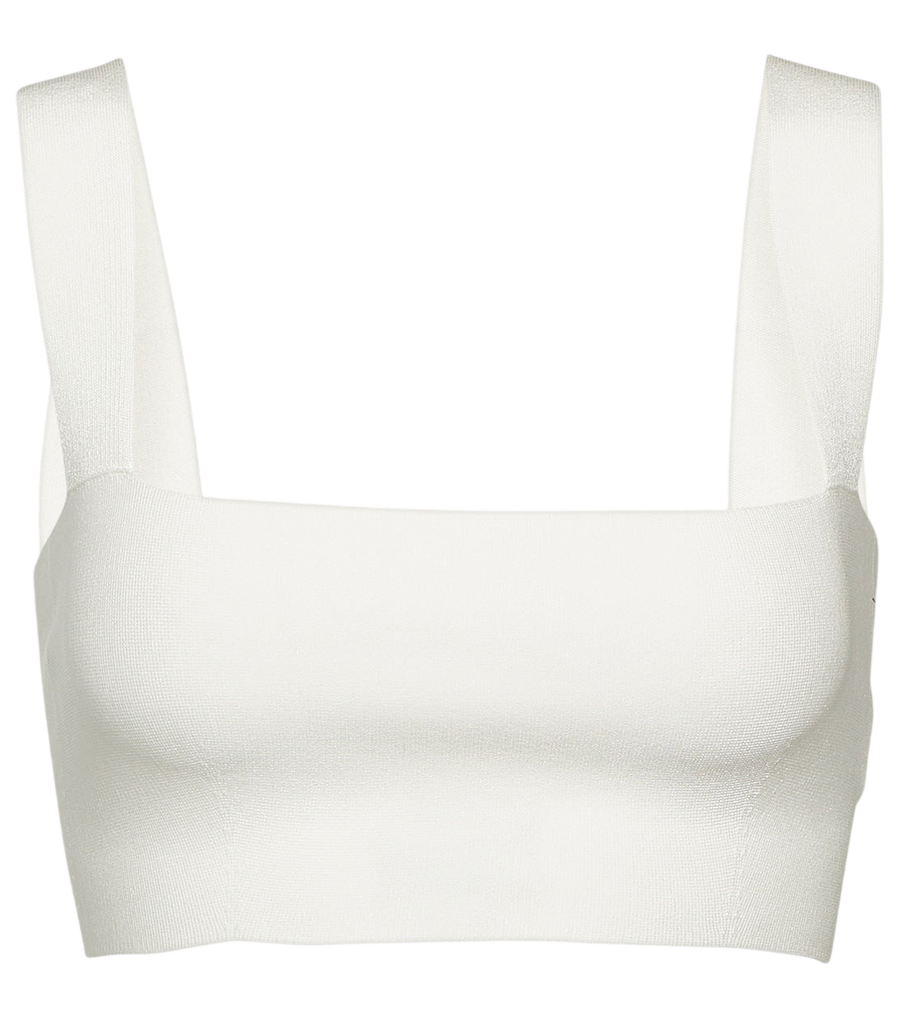 Victoria Beckham Square-neck cropped top