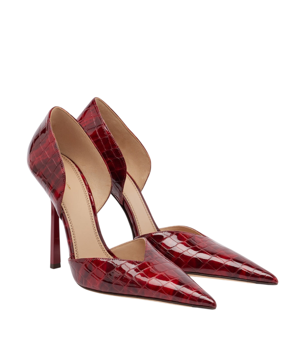 Zapatos de salón de piel con efecto cocodrilo Victoria de Victoria Beckham