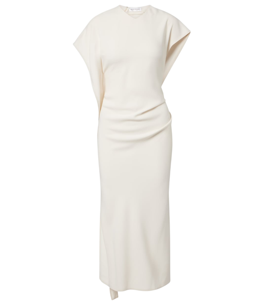 Victoria Beckham Victoria draped crêpe satin midi dress