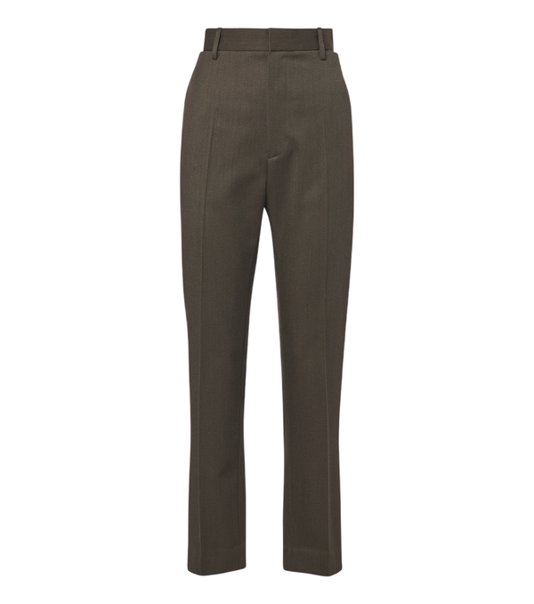 Pantalon droit en sergé de laine vierge Victoria Beckham