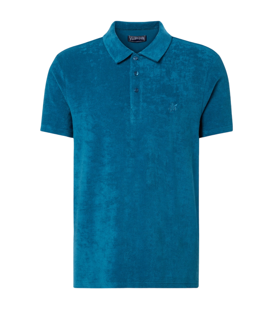 Vilebrequin Cotton-blend terry polo shirt