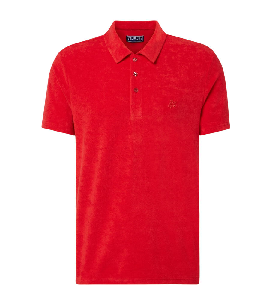 Vilebrequin Cotton-blend terry polo shirt