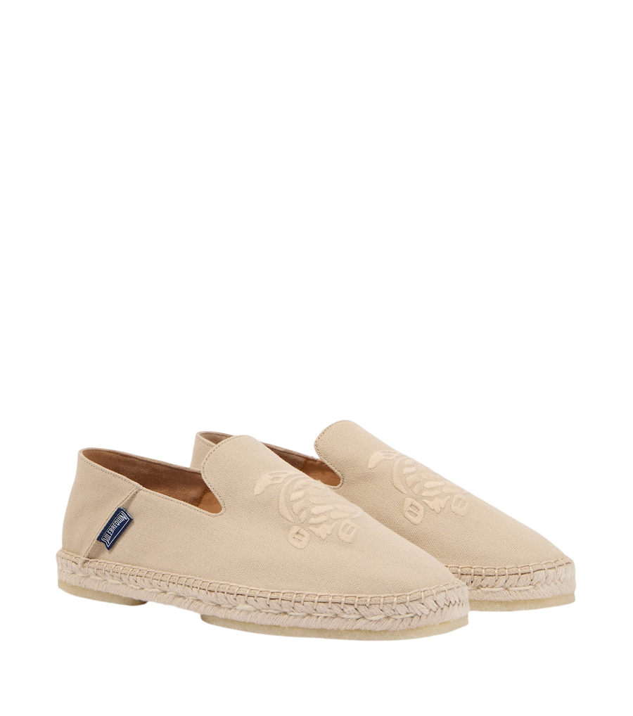 Vilebrequin Embroidered canvas espadrilles