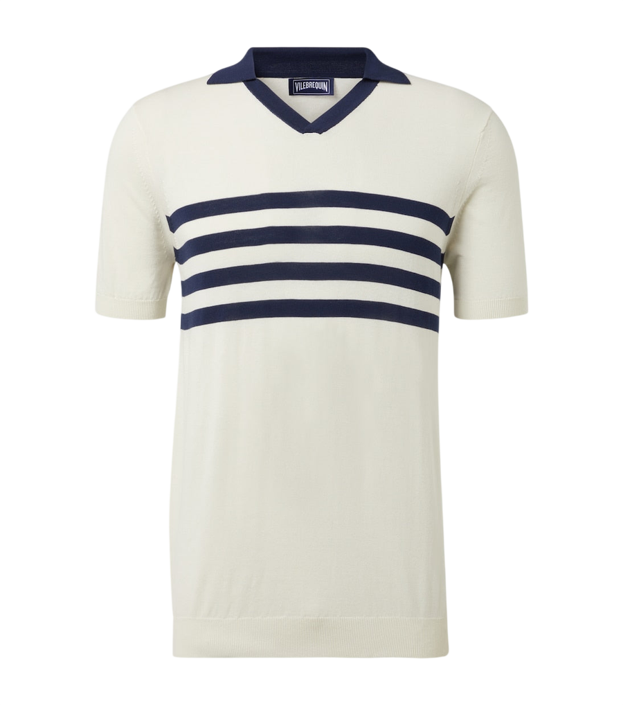 Vilebrequin Striped cotton polo shirt