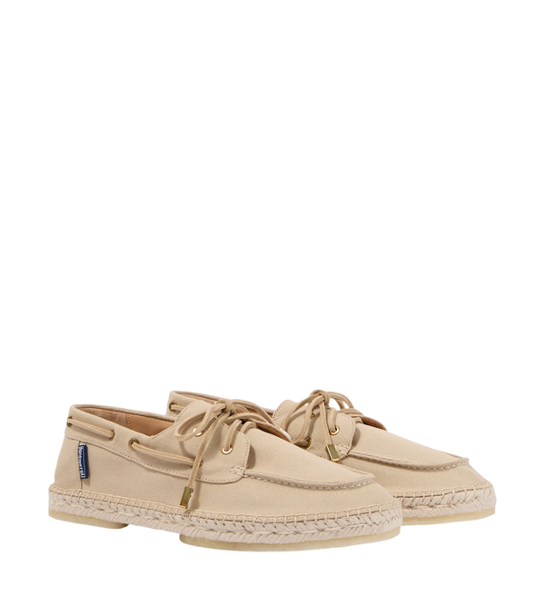 Vilebrequin Suede-trimmed canvas espadrilles