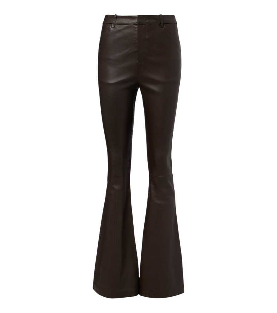 Vince Leather flared pants