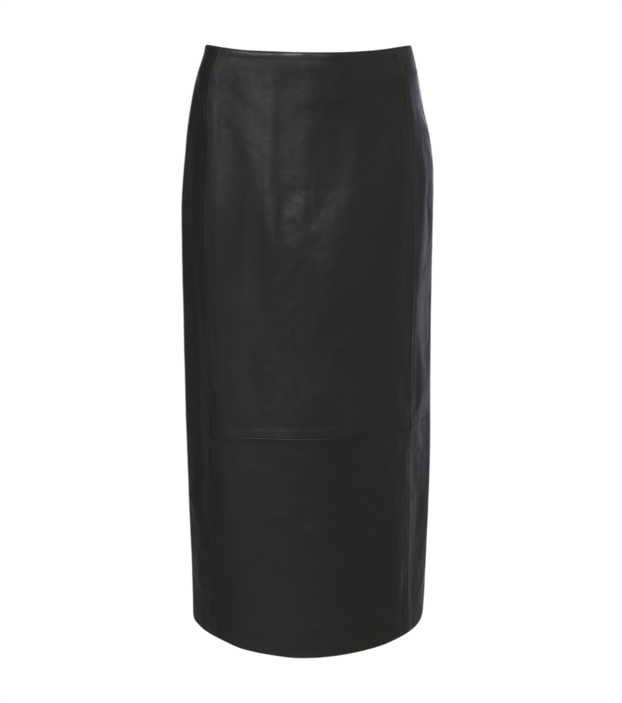 Vince Leather pencil skirt