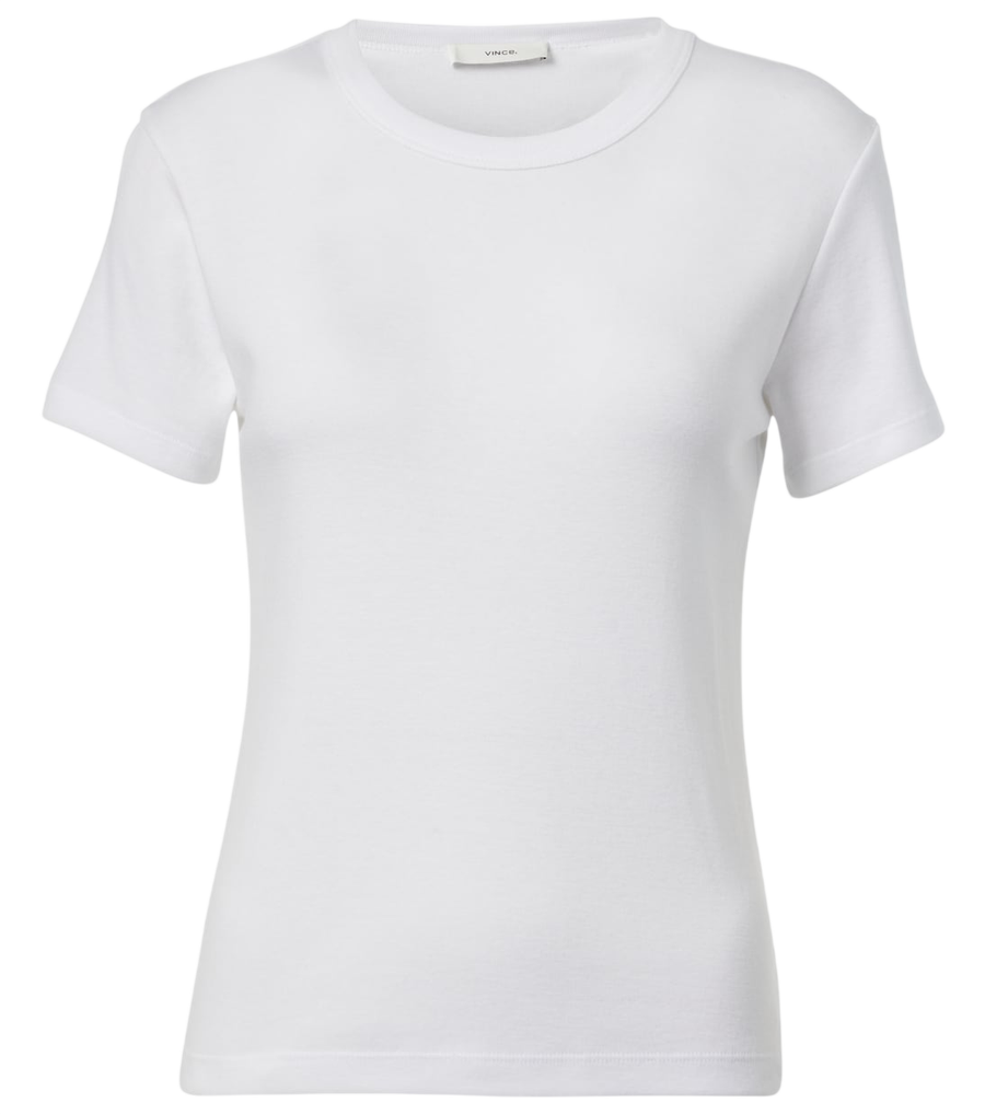 T-shirt en jersey style années 90, coupe courte, Vince
