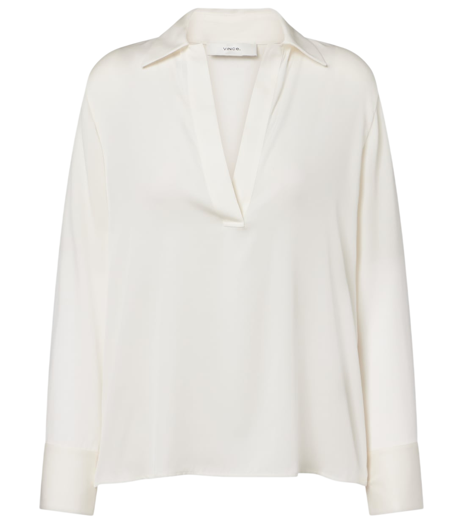 Vince Silk-blend blouse