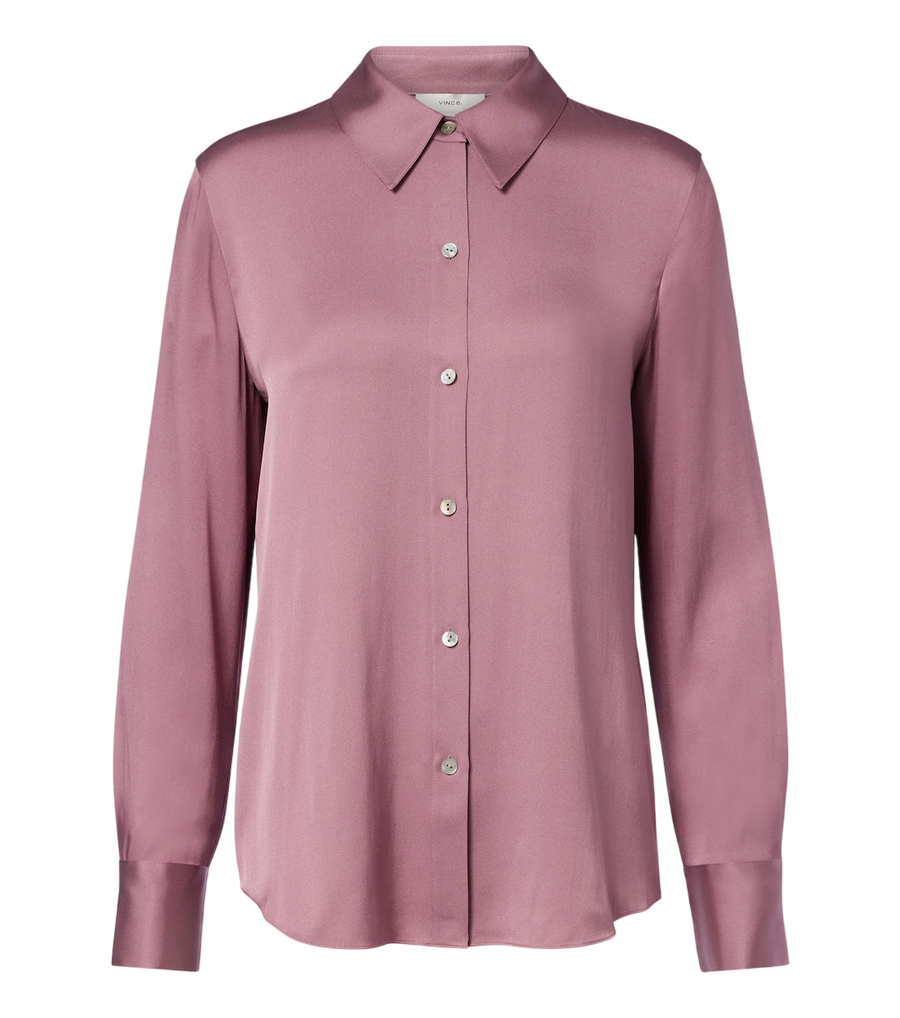 Camisa de mezcla de seda Vince