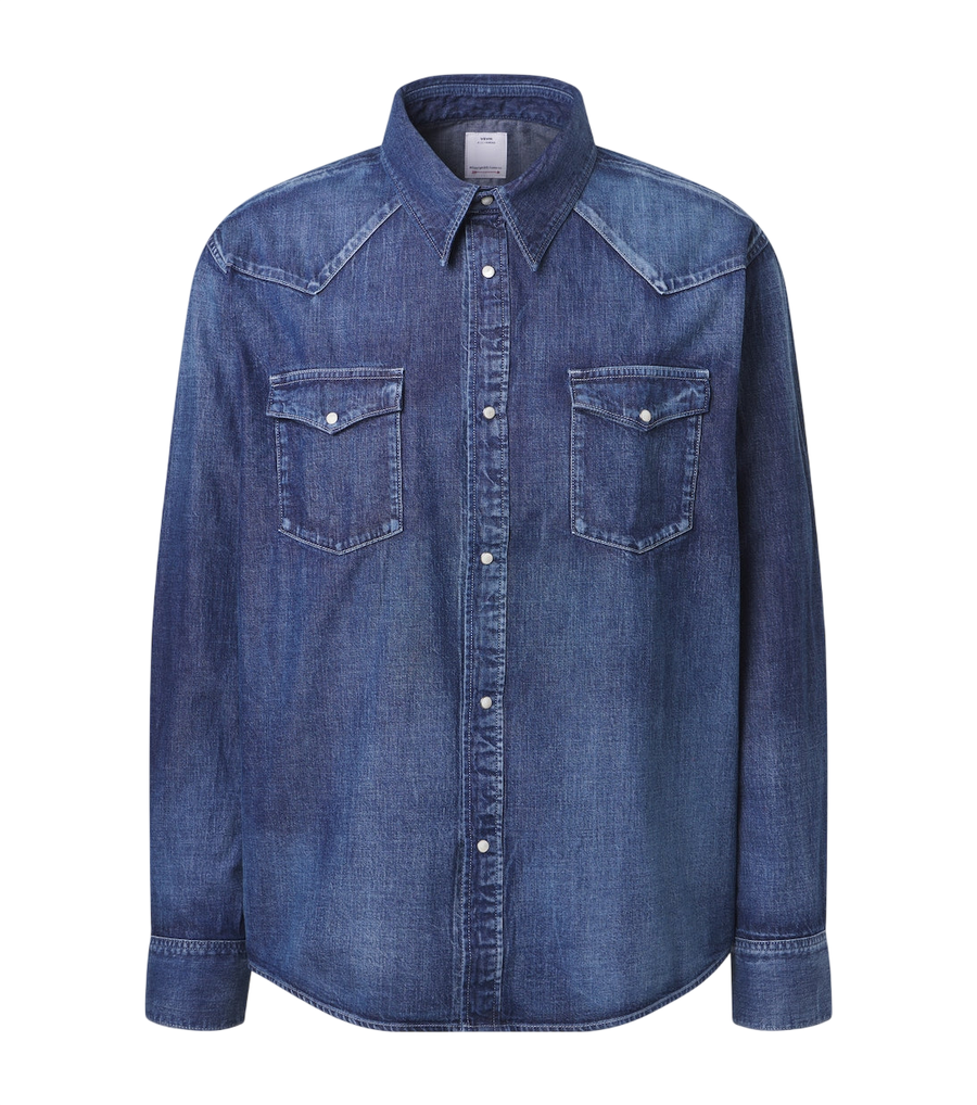 Visvim Social Sculpture faded denim shirt