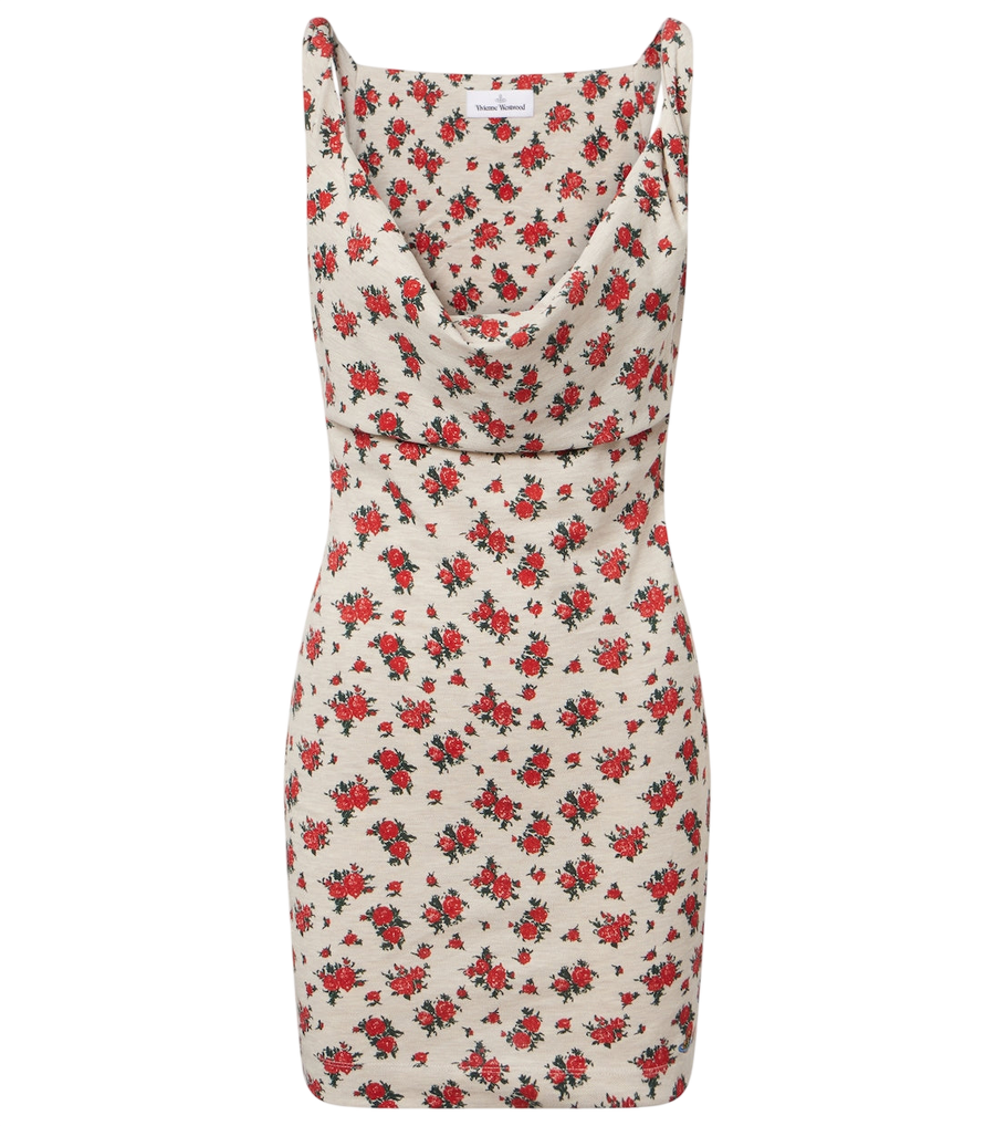 Vivienne Westwood Anna minivestido floral em jersey de algodão