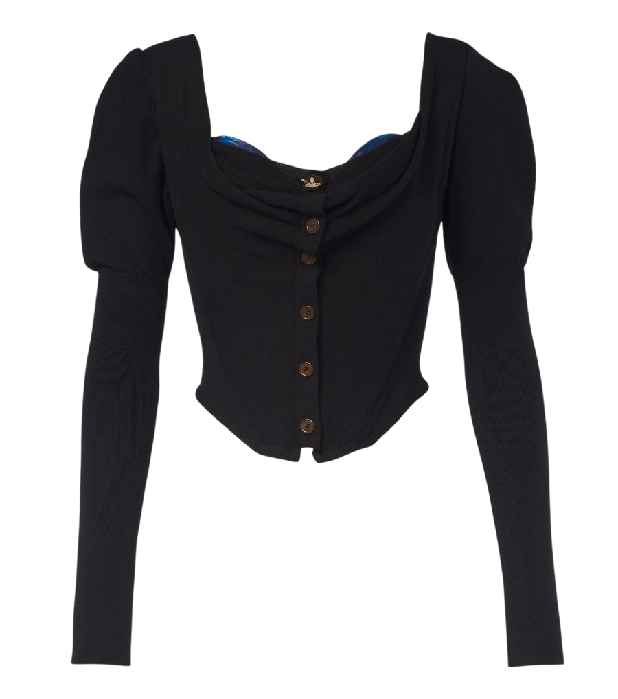Vivienne Westwood Bea knitted cotton and cashmere cardigan