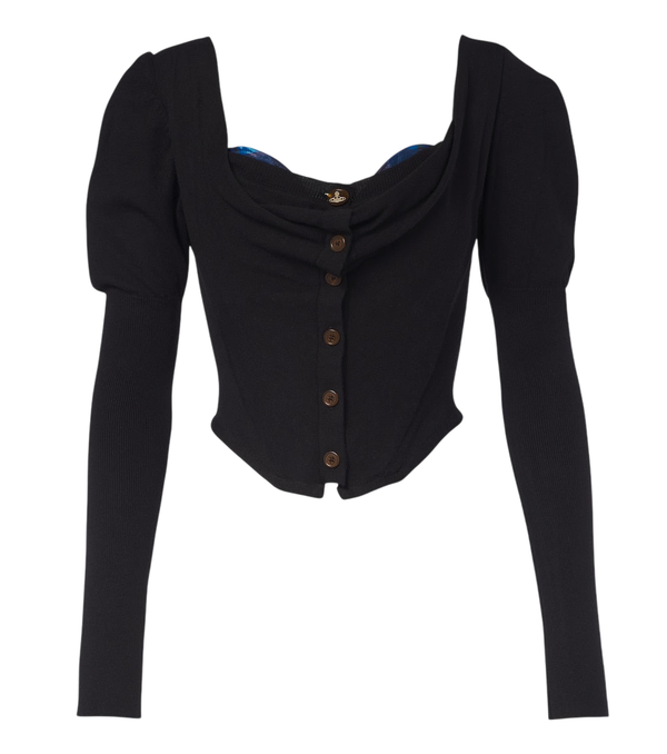 Vivienne Westwood Bea knitted cotton and cashmere cardigan