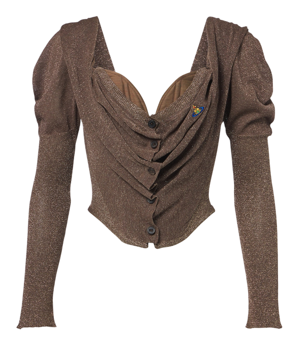 Vivienne Westwood Bea lamé cardigan