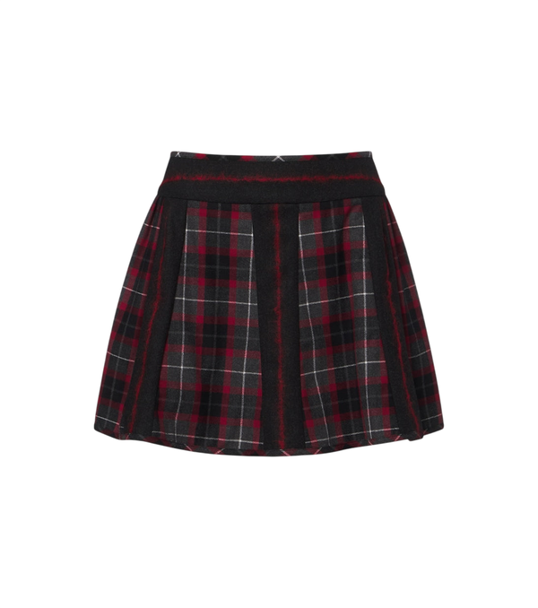Vivienne Westwood Minissaia de lã xadrez Bell