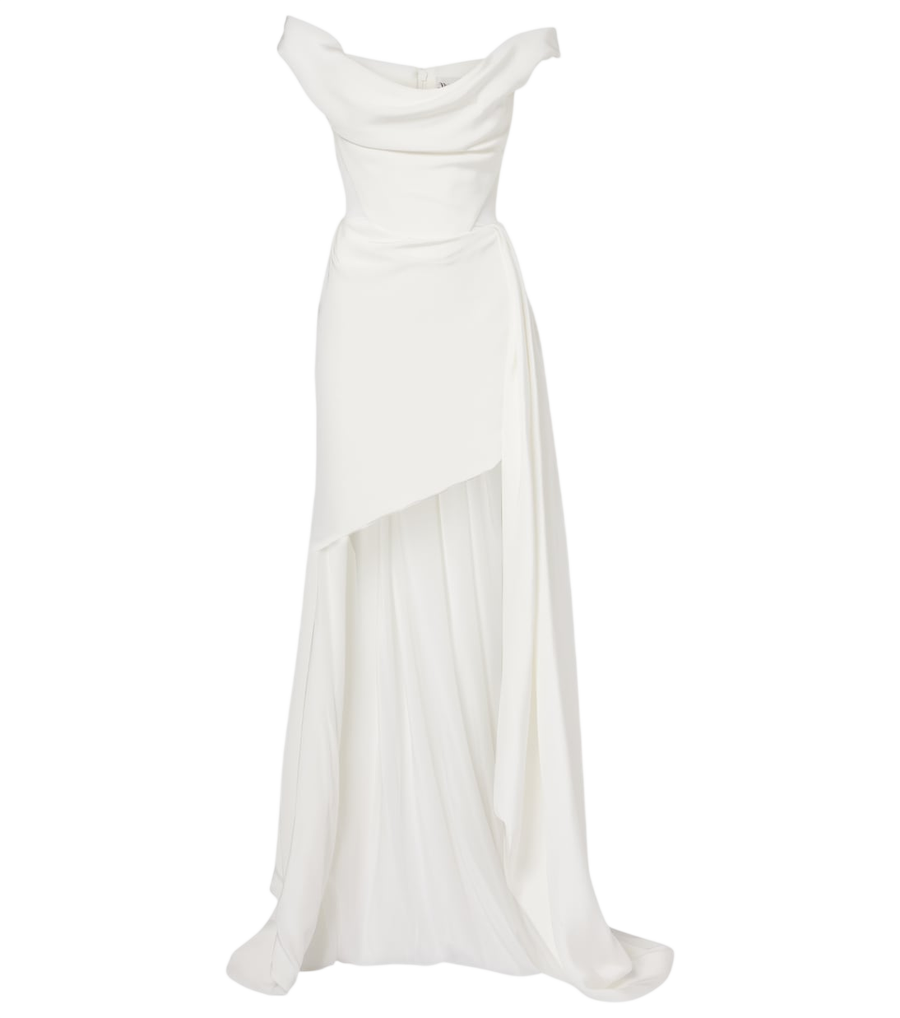 Vivienne Westwood Bridal Comet asymmetric silk bustier gown