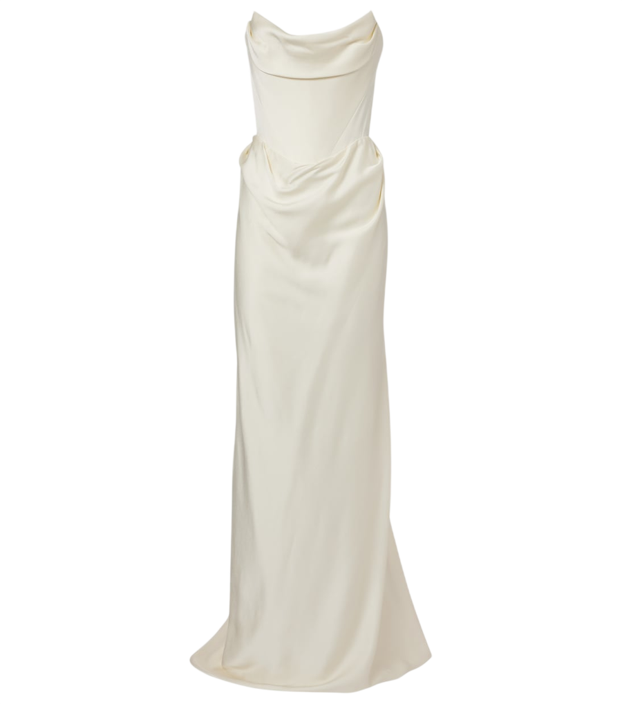 Robe corset en crêpe satiné Vivienne Westwood Bridal Galaxy