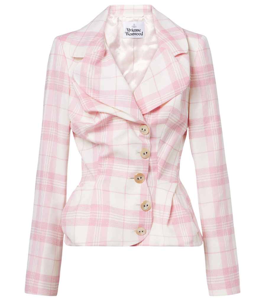 Vivienne Westwood Checked wool-blend blazer