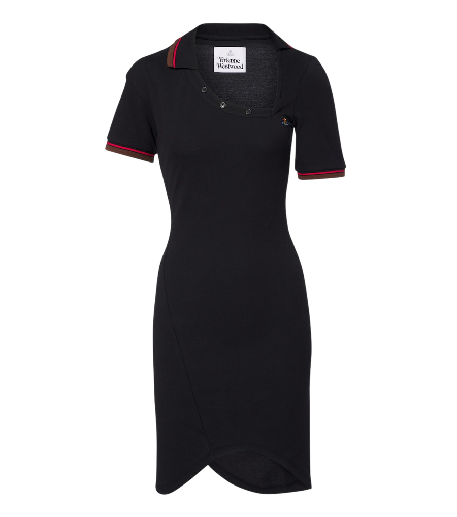 Vivienne Westwood Vestido polo assimétrico Glory em piqué de algodão