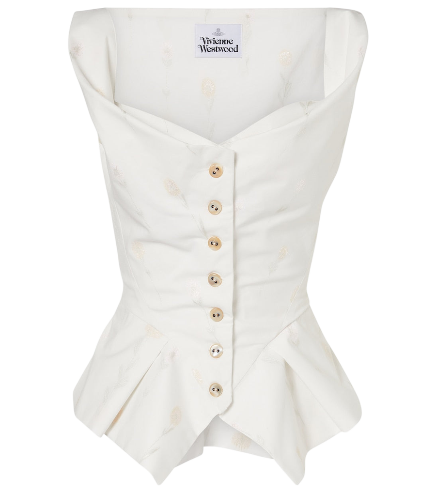 Vivienne Westwood Monday floral cotton-blend top