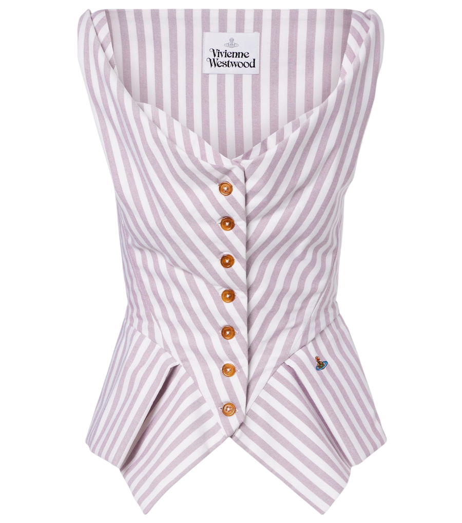 Vivienne Westwood Monday striped cotton top
