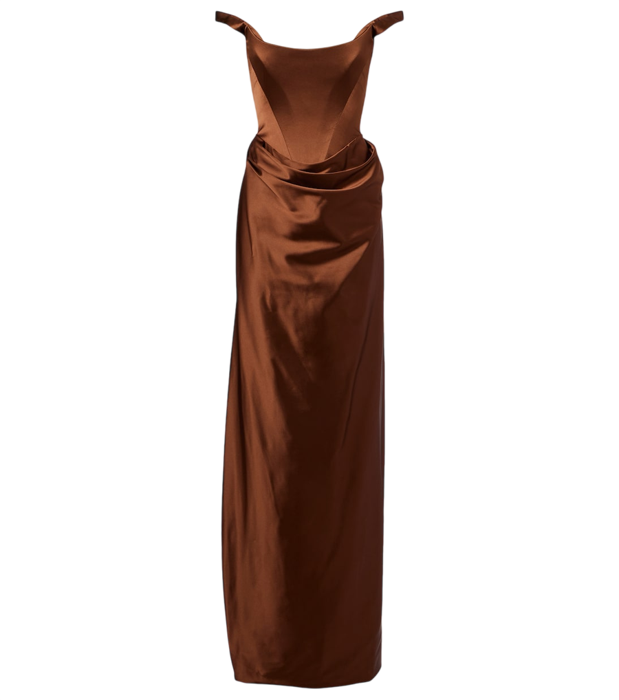 Vivienne Westwood Nova Camille satin corset gown