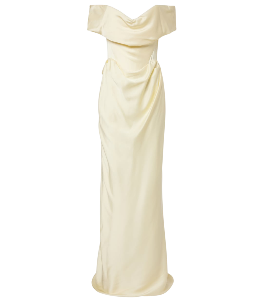 Robe bustier drapée en satin Nova Cocotte de Vivienne Westwood